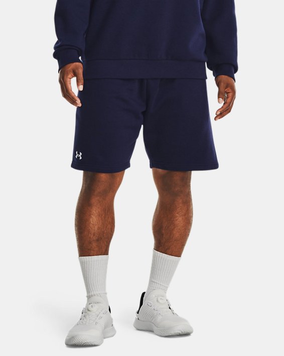 Shorts UA Rival Fleece da uomo, Blue, pdpMainDesktop image number 0